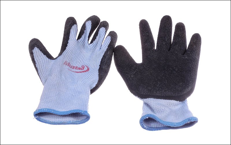 gloves with rubber coated palms